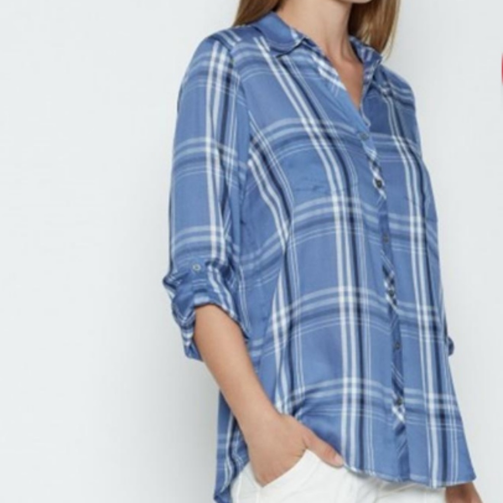 Soft Joie Daesha Shirt Blue Plaid